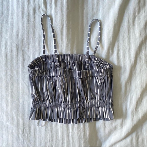 KIMCHI BLUE Blue Striped Crop Tank Top - Picture 7 of 8